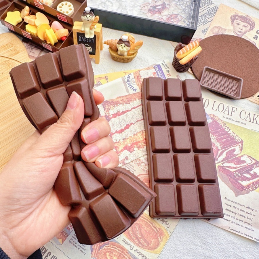 Food Grocery Snacks - Brinquedo de Apertar Squishy de Chocolate