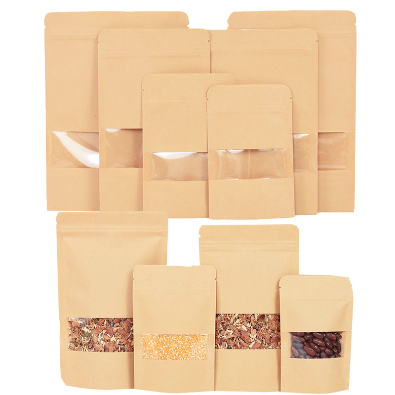 Food Snacks For School - 20/50 pçs sacos de papel kraft