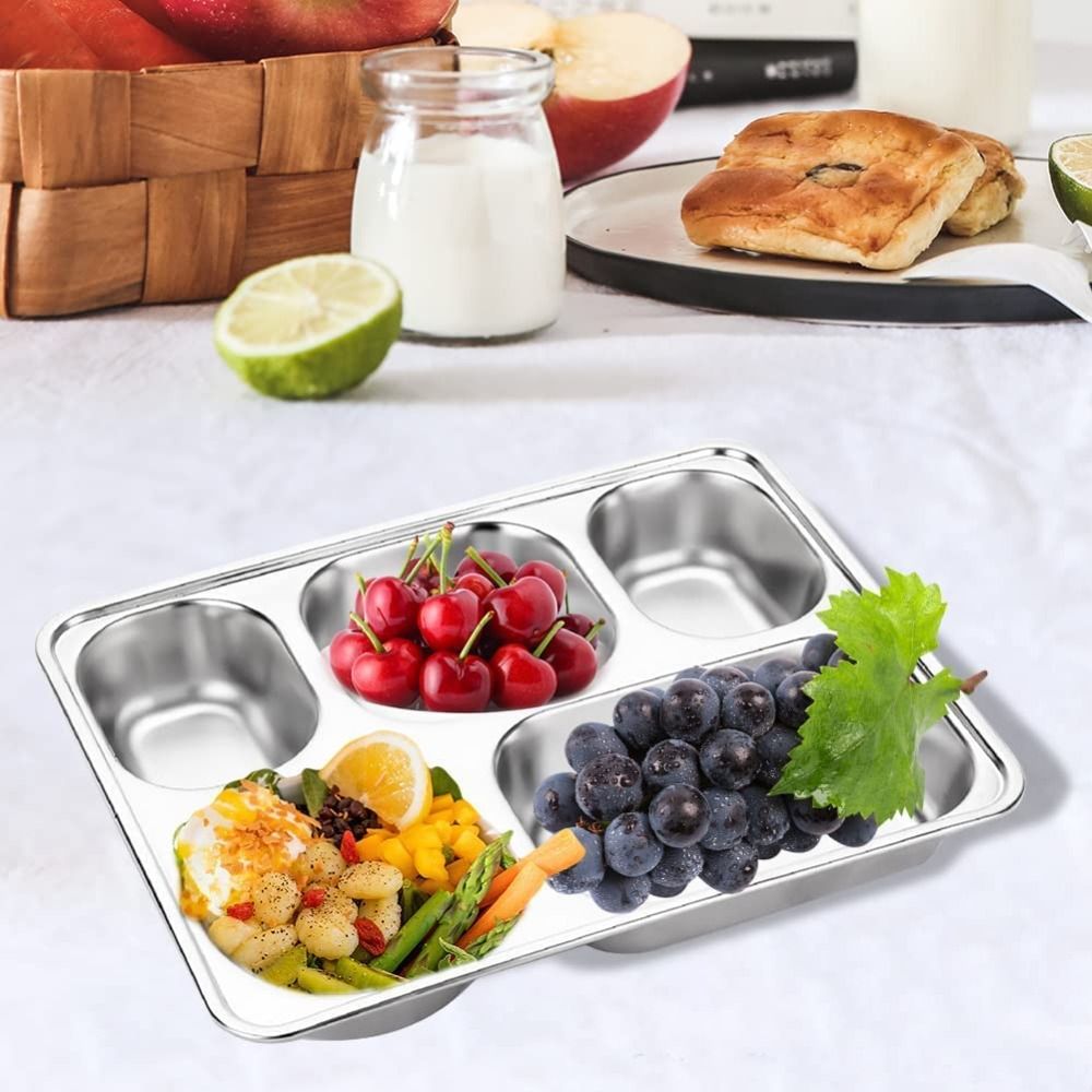 Prato Retangular de Aço Inoxid - Food Platter Snacks avaliação e preço