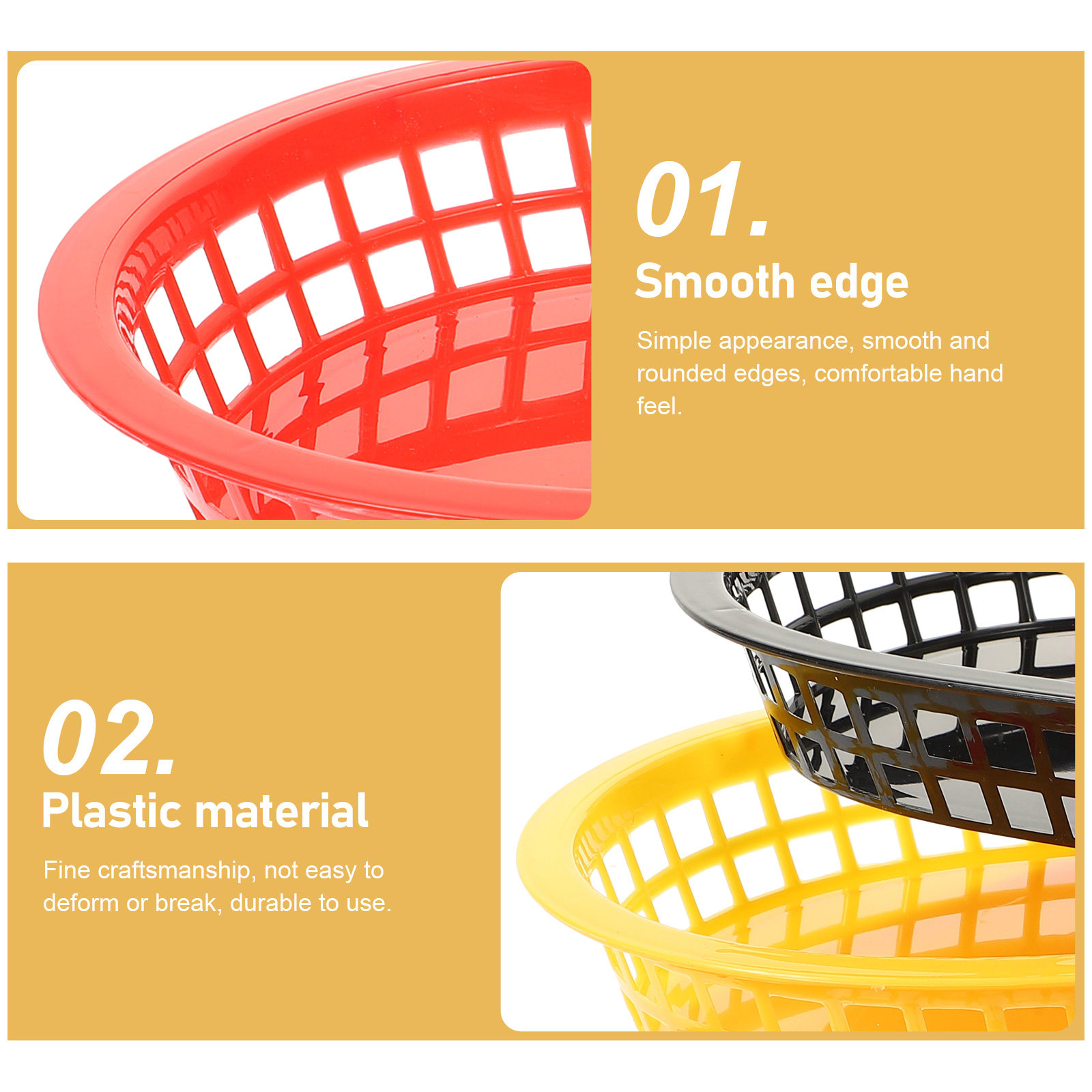 Cestas de plástico para batata - Food Snacks Basket avaliação e preço