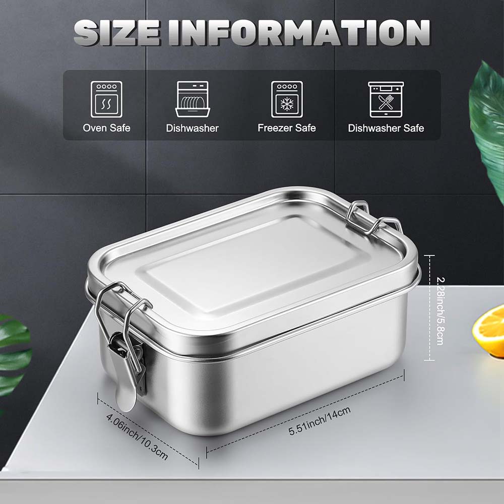 4 pçs de aço inoxidável bento  - Food Snacks For School avaliação e preço