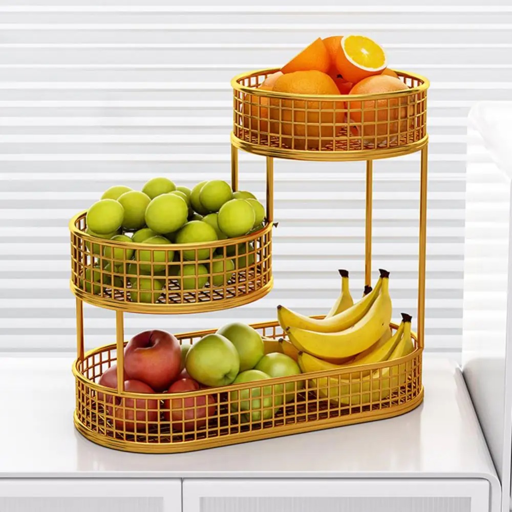 Cesta de frutas de três camada - Food Snacks Basket avaliação e preço
