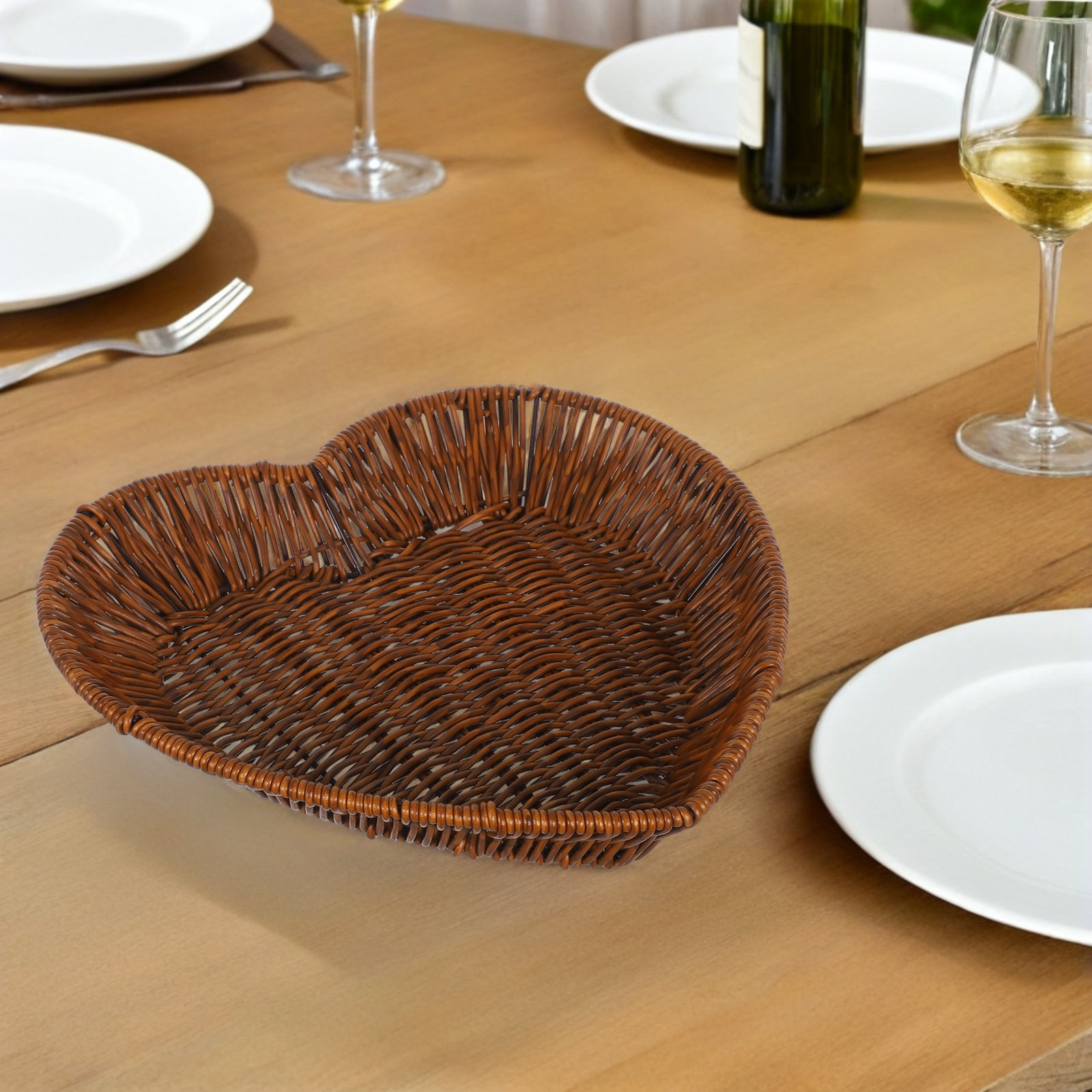 2 cestas de rattan em formato  - Food Snacks Basket avaliação e preço