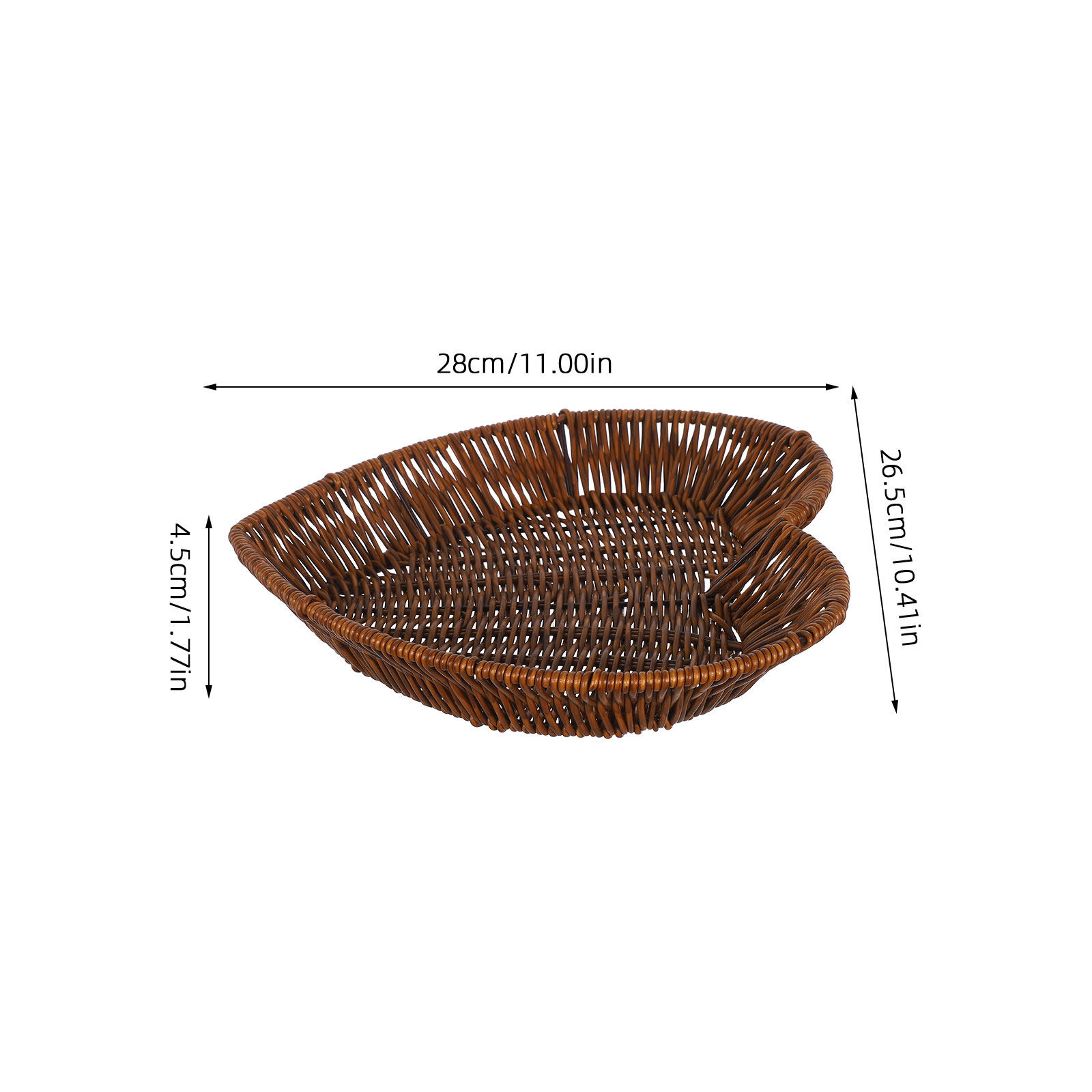 2 cestas de rattan em formato  - Food Snacks Basket avaliação e preço