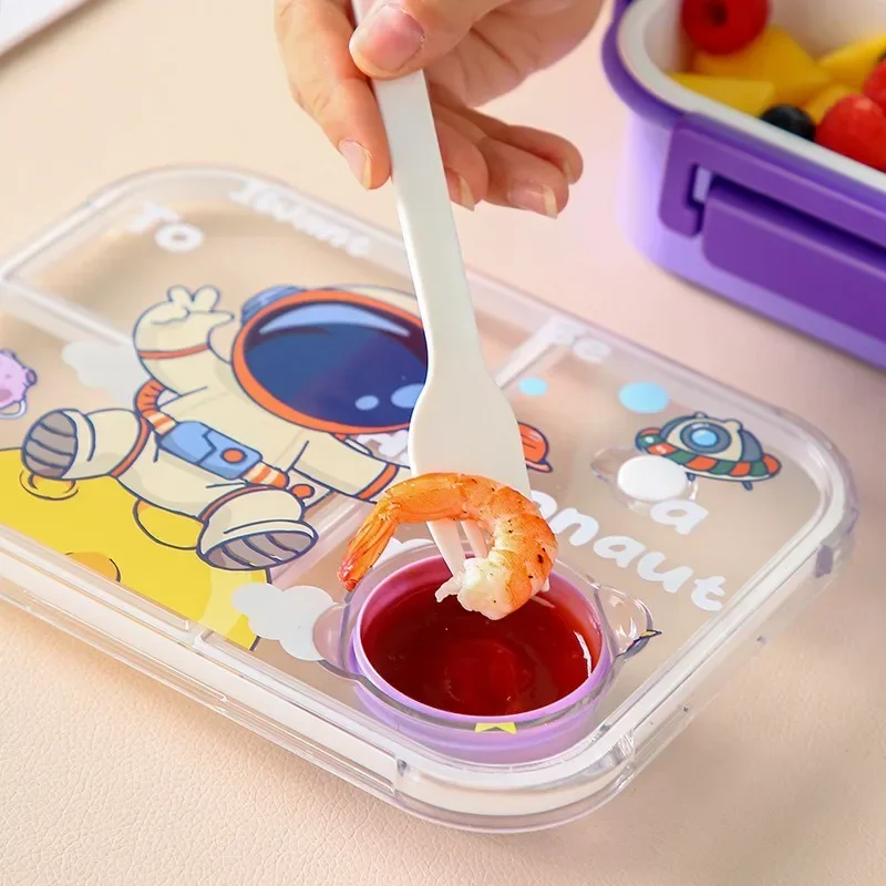Lancheira bento de desenho ani - Food Snacks For School avaliação e preço