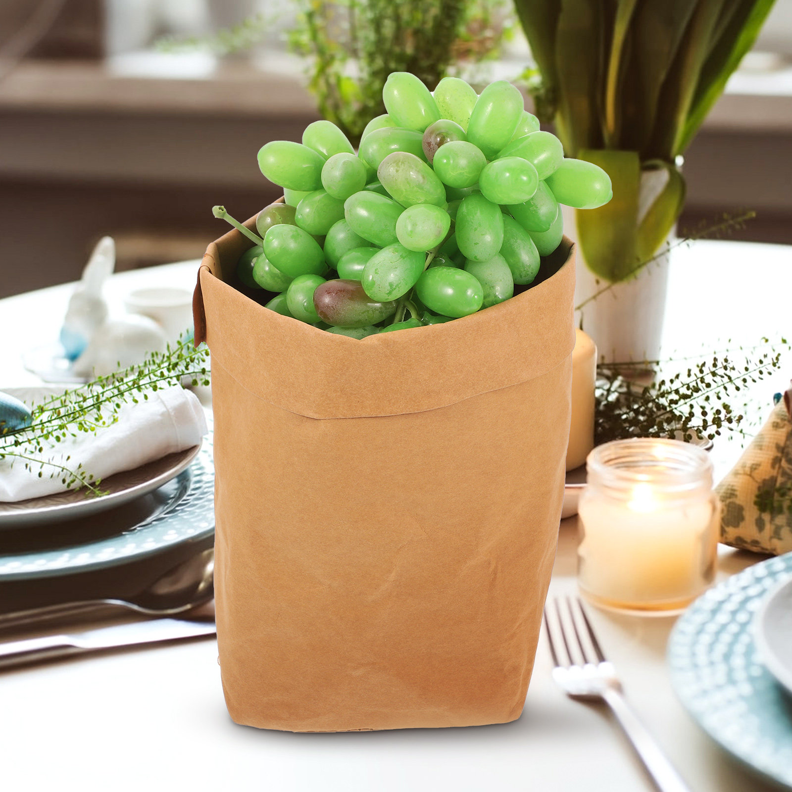 Sacolas de Papel Kraft para Ar - Food Grocery Snacks avaliação e preço