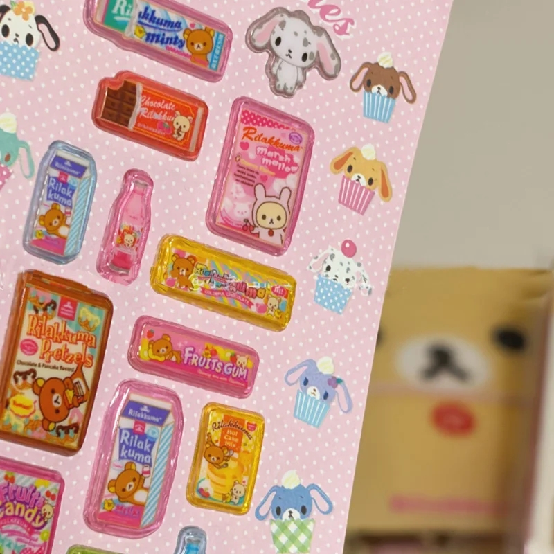 Novos Adesivos de Bolha Espess - Food Grocery Snacks avaliação e preço
