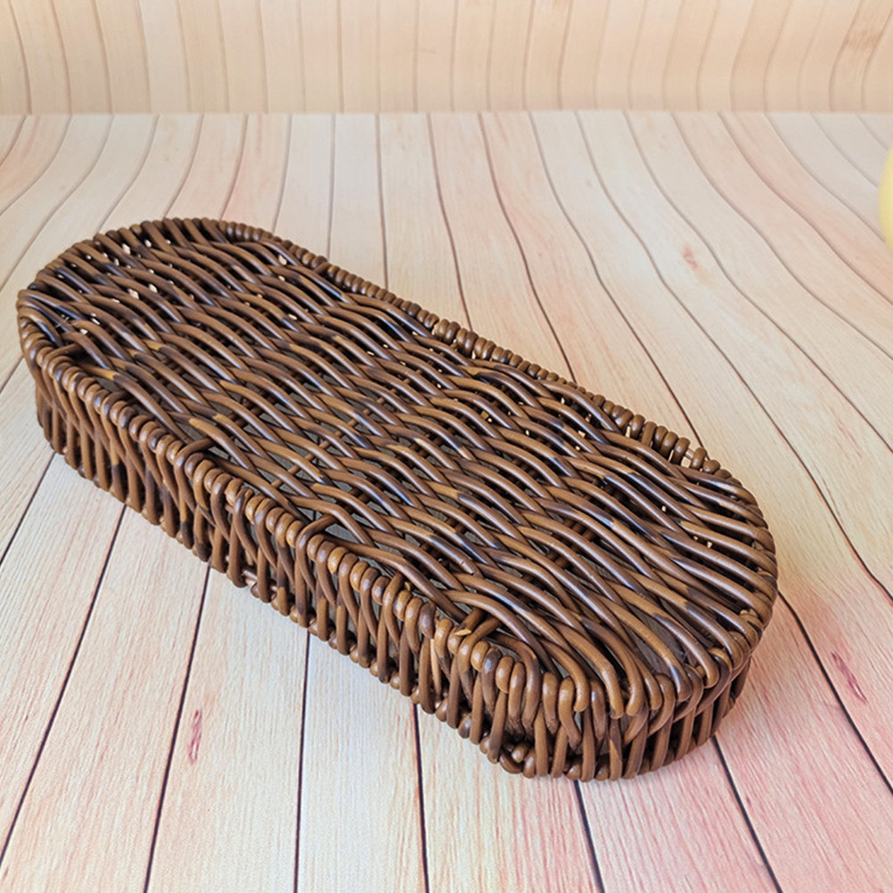 Cesta de Pão Oval de Plástico  - Food Snacks Basket avaliação e preço