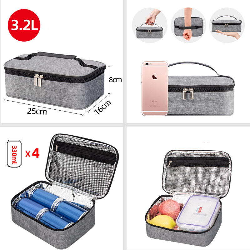 Bolsa Térmica Portátil Pequena - Food Snacks For School avaliação e preço