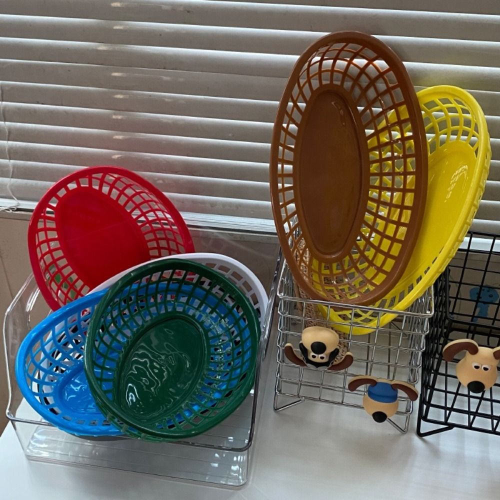 D9 7PCS/Lote Cestos Plásticos  - Food Snacks Basket avaliação e preço