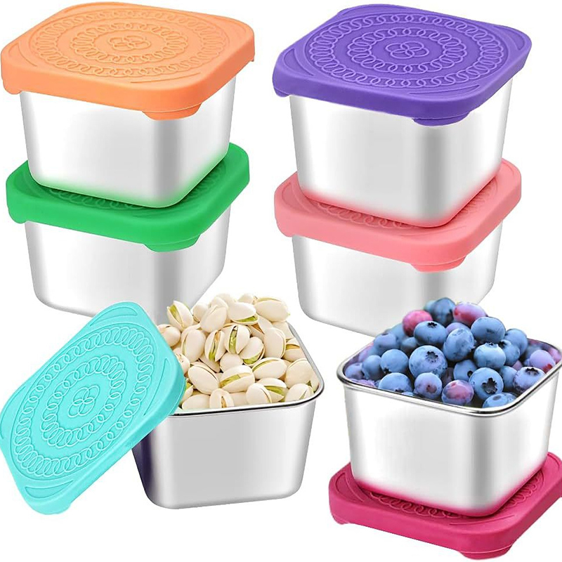1PC Recipientes de Aço Inoxidá - Food Snacks For School avaliação e preço