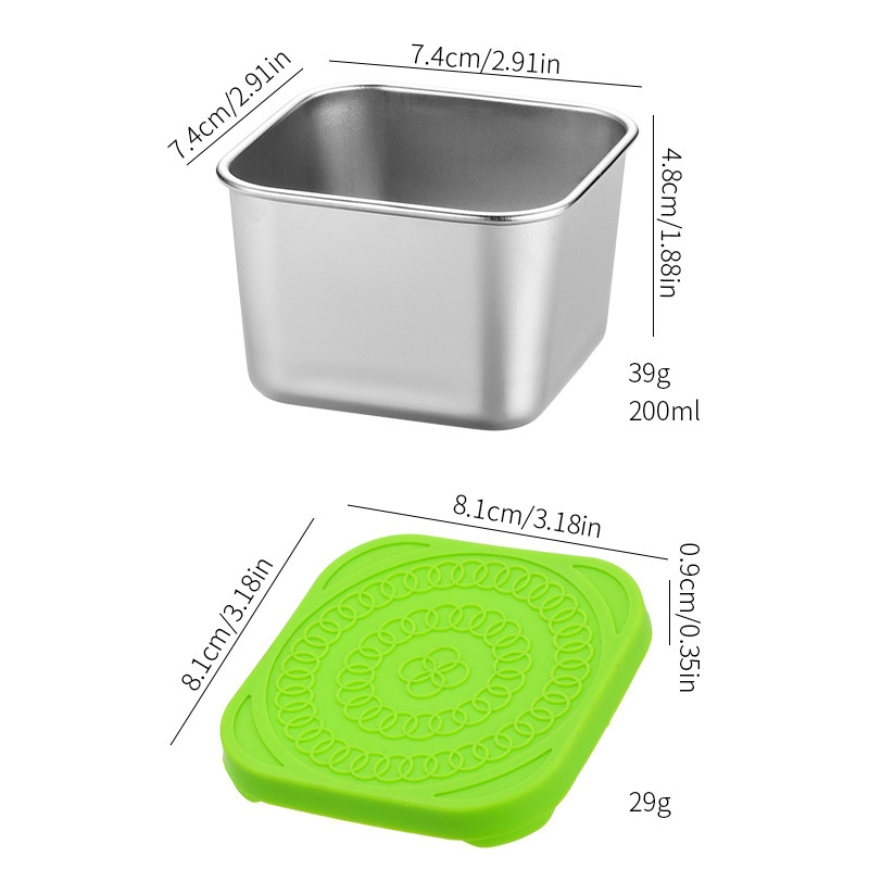 1PC Recipientes de Aço Inoxidá - Food Snacks For School avaliação e preço